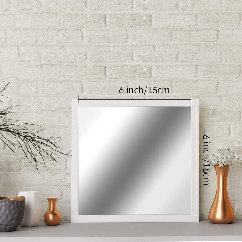 Lamoutor 32 Flexible Mirror Sheets - Square Mirror Tiles Self-Adhesive Wall Stickers for Home Decor - Image 5